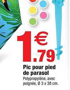 pic pour pied de parasol
