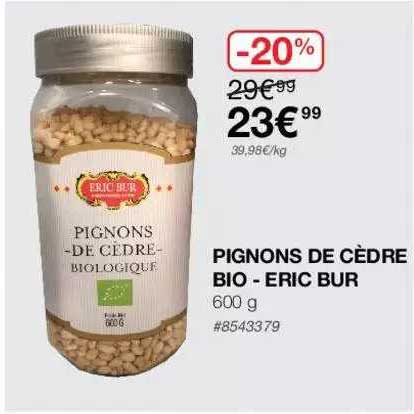 pignons de cèdre bio - eric bur