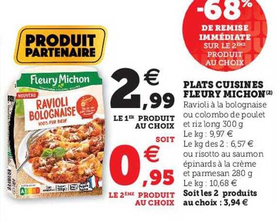 plats cuisinés fleury michon