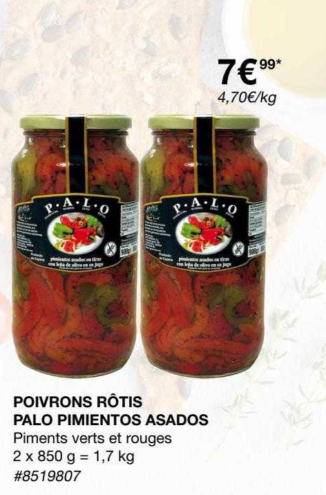 Poivrons Rôtis Palo Pimientos Asados