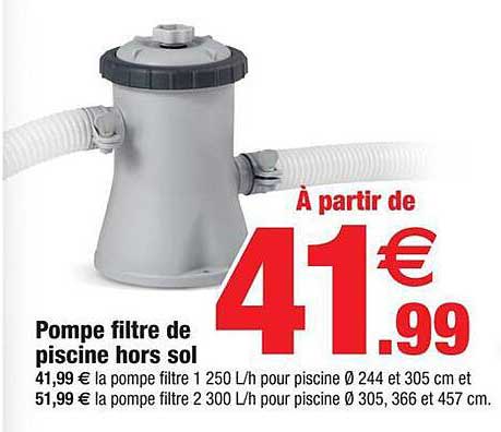 pompe filtre de piscine hors sol