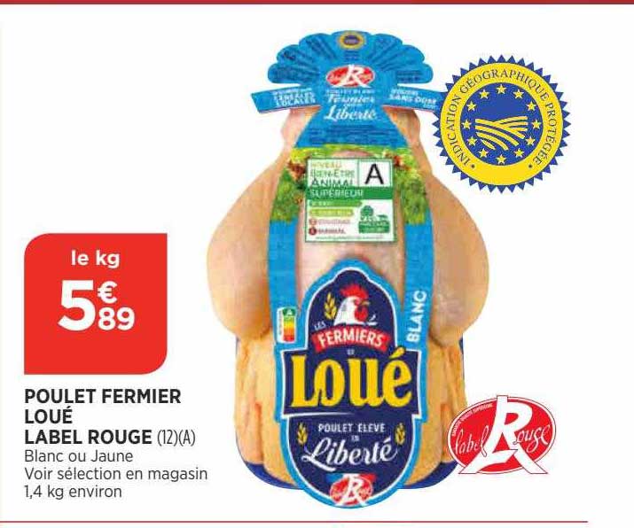 Poulet Fermier Loué Label Rouge