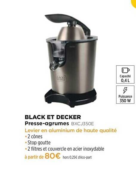 presse-agrumes black et decker bxcj350e