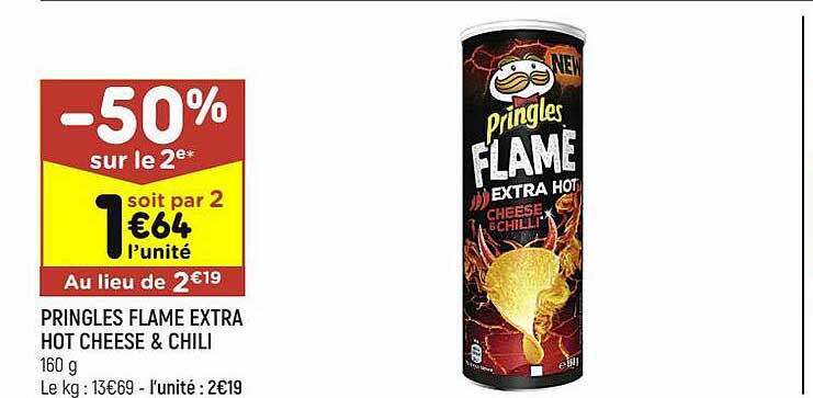 pringles flame extra hot cheese & chili