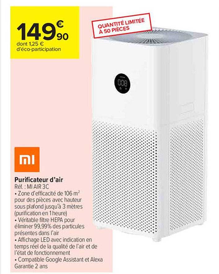 purificateur d'air xiaomi