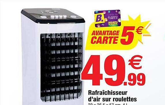 rafraîchisseur d'air sur roulettes
