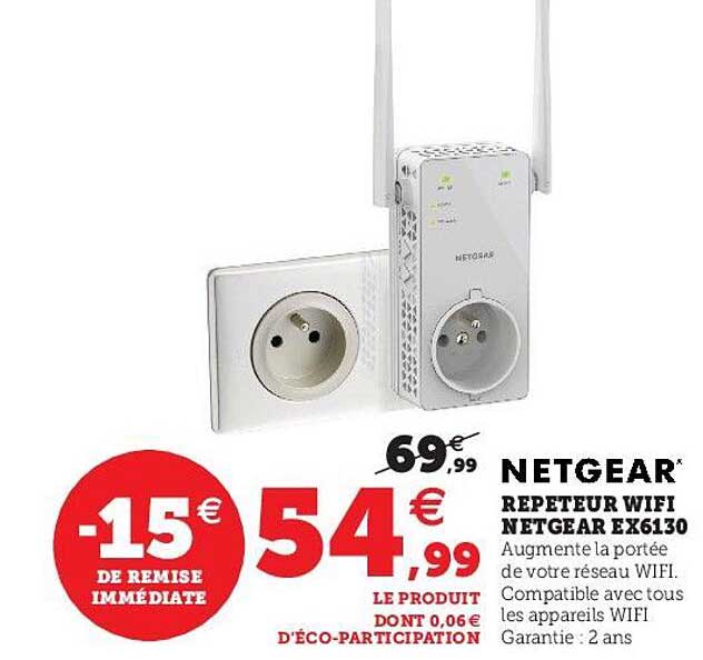 repeteur wifi netgear ex6130