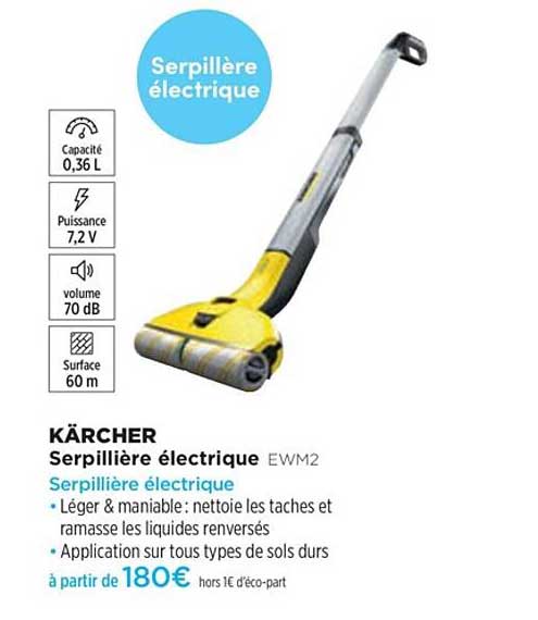 serpillière électrique kärcher ewm2