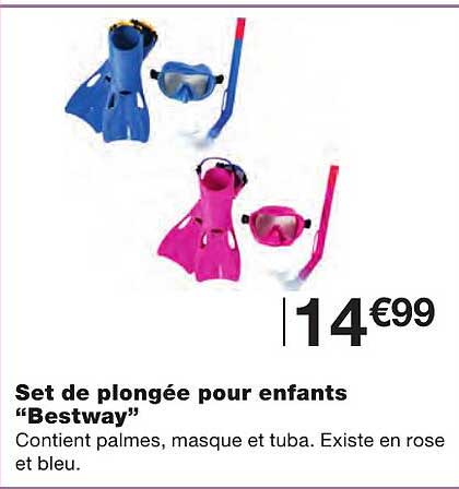 set de plongée pour enfants "bestway"