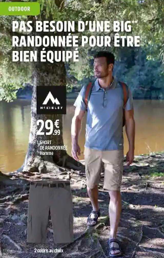 short de randonnée homme mc kinley