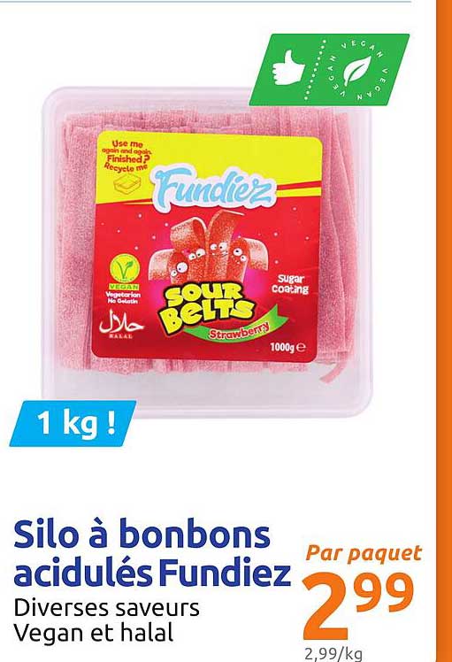 silo à bonbons acidulés fundiez