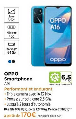 smartphone oppo a16