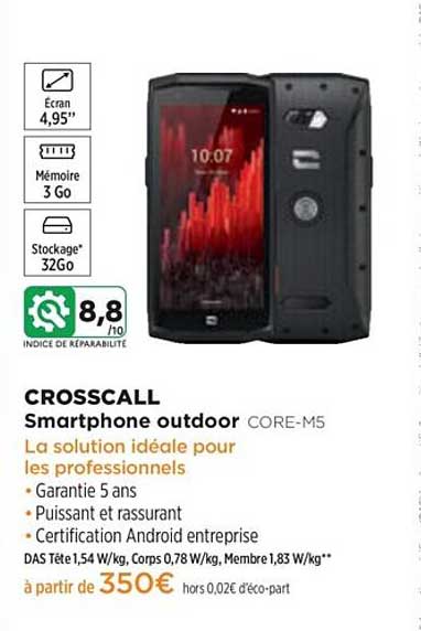 Smartphone Outdoor Crosscall Core-m5