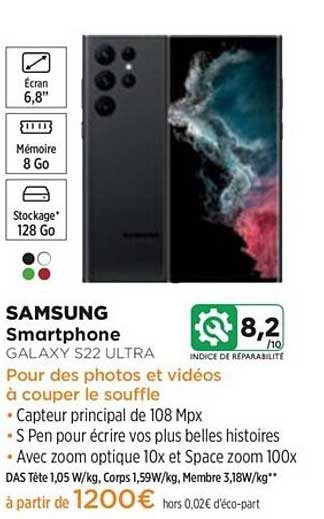 Smartphone Samsung Galaxy S22 Ultra