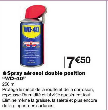 Spray Aérosol Double Position "wd-40"