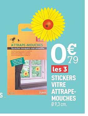 stickers vitre attrape-mouches