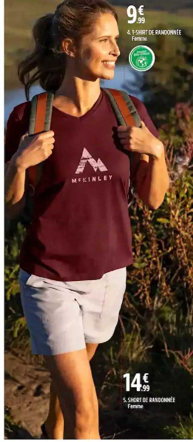 T-shirt De Randonnée Femme, Short De Randonnée Femme