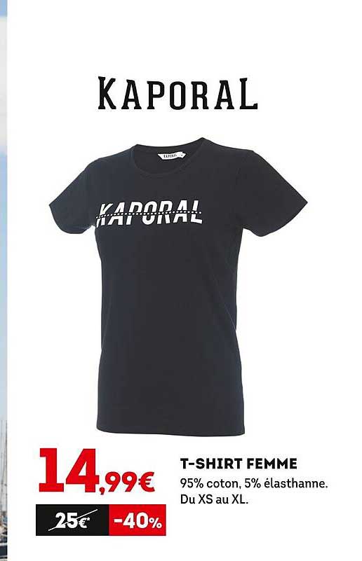t-shirt femme kaporal