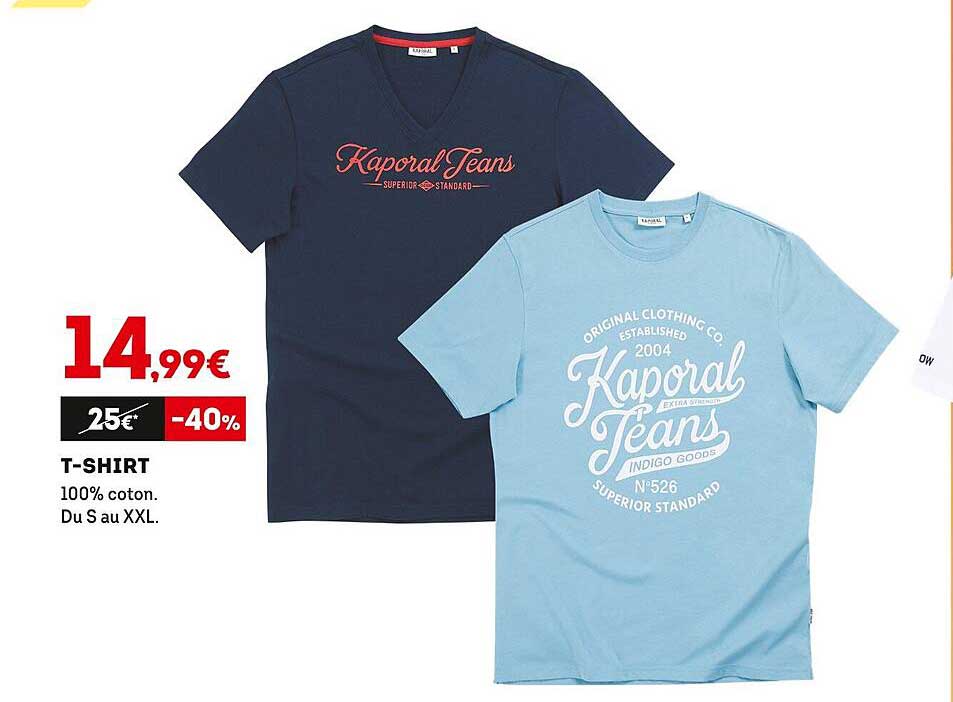 t-shirt kaporal jeans