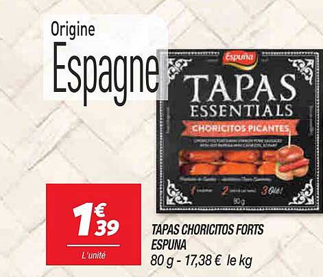 tapas choricitos forts espuna