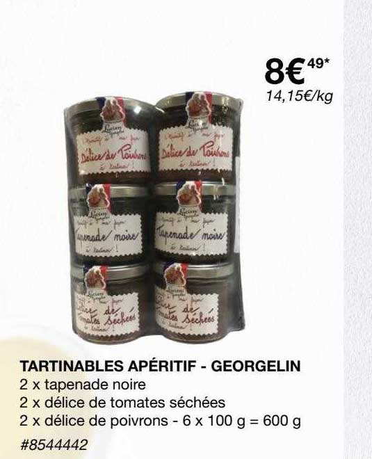 tartinables apéritif - georgelin