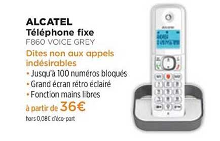 Téléphone Fixe Alcatel F860 Voice Grey
