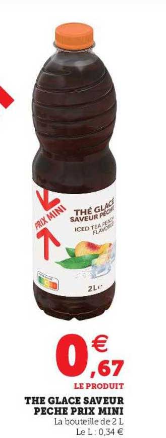 the glacé saveur pêche prix mini
