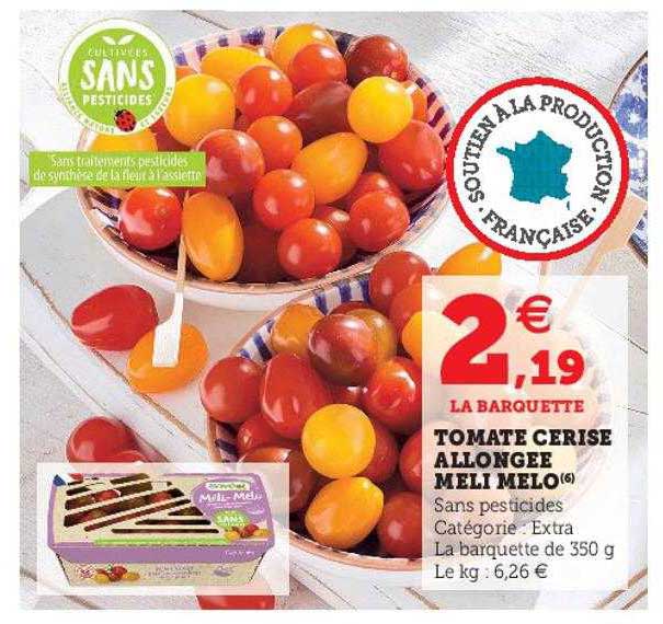 tomate cerise allongée meli melo