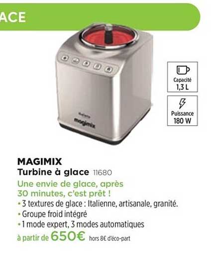 turbine à glace magimix 11680