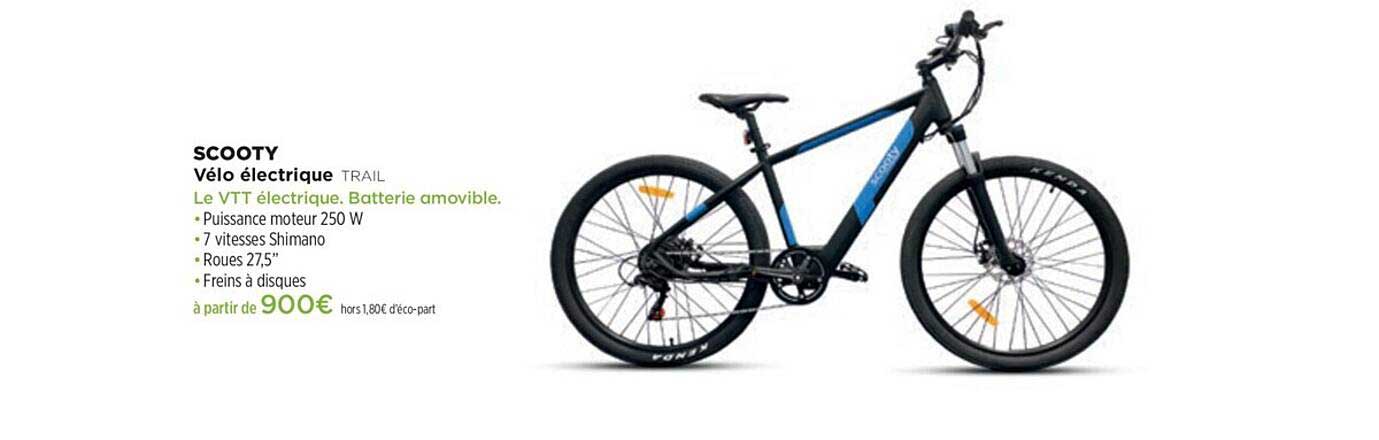 vélo électrique scooty trail
