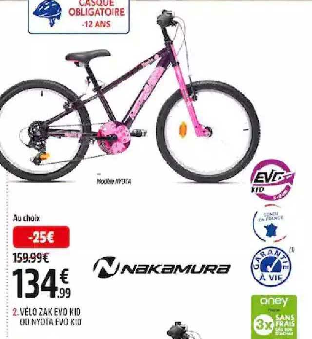vélo zak evo kid ou nyota evo kid nakamura