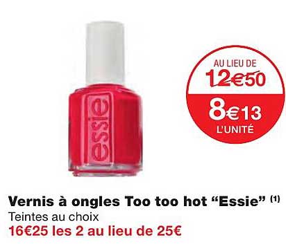 vernis à ongles too too hot "essie"