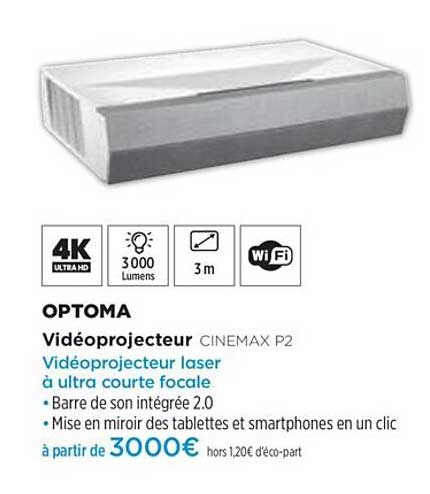 vidéoprojecteur cinemax p2 optoma