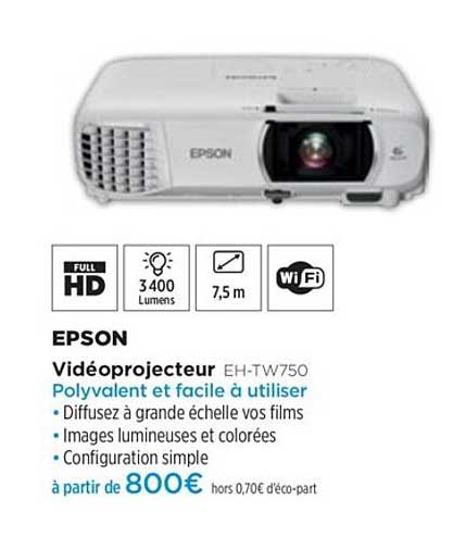 vidéoprojecteur eh-tw750 epson