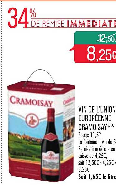vin de l'union européenne cramoisay**