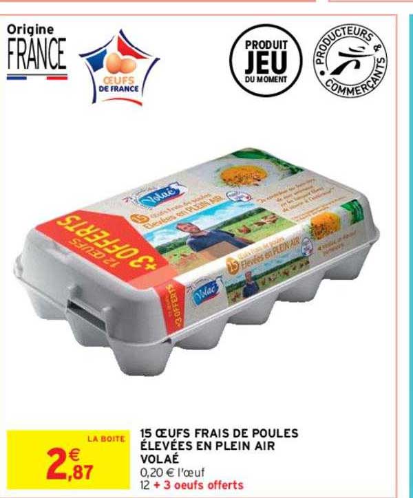 15 œufs frais de poules élevées en plein air volaé