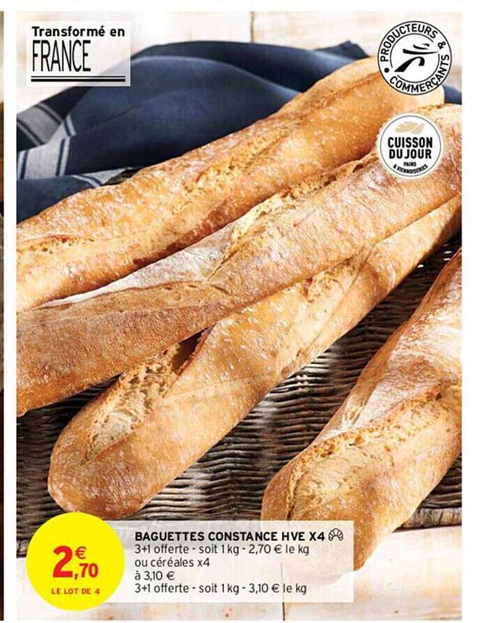 Baguettes Constance Hve X 4