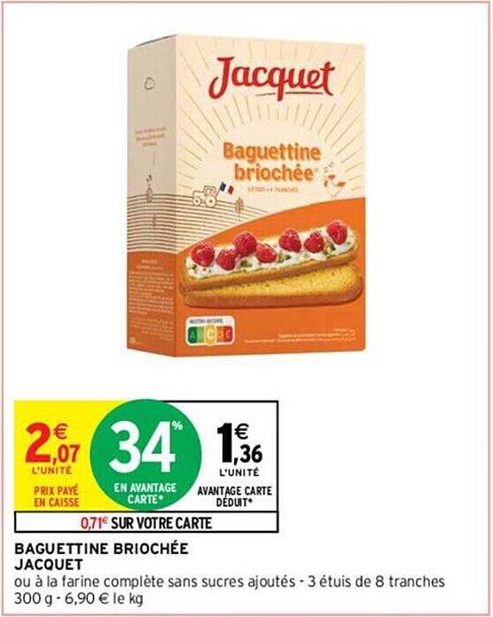 baguettine briochée jacquet