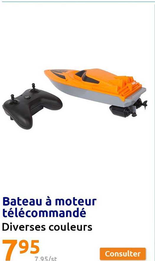 bateau à moteur télécommandé