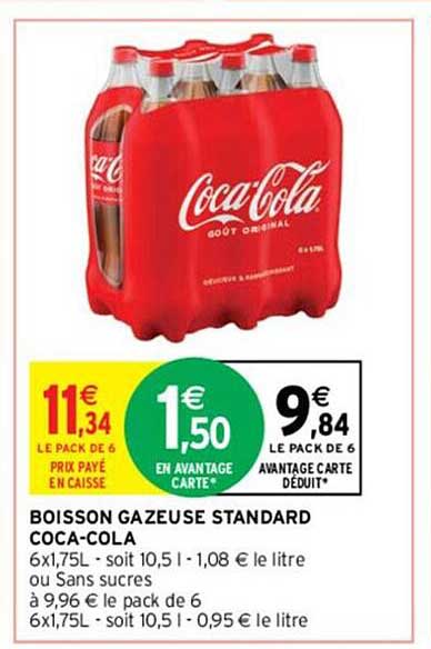 boisson gazeuse standard coca-cola