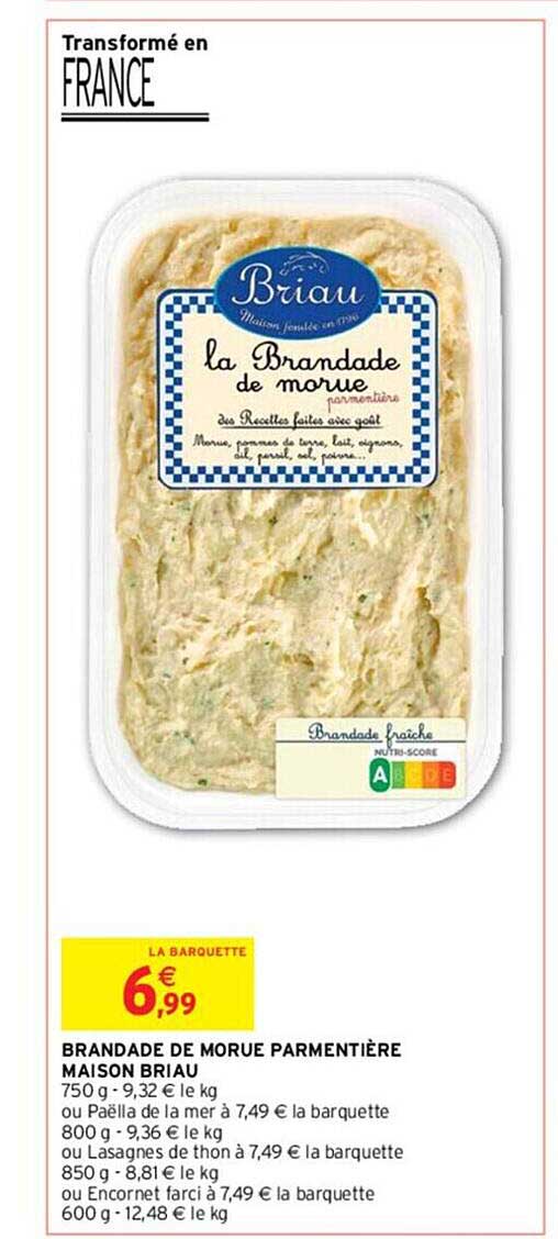 Brandade De Morue Parmentière Maison Briau
