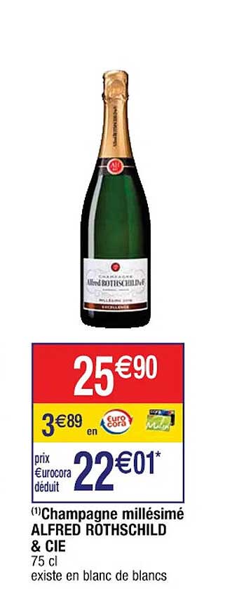 champagne millésimé alfred rothschild & cie