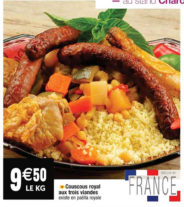 couscous royal aux trois viandes