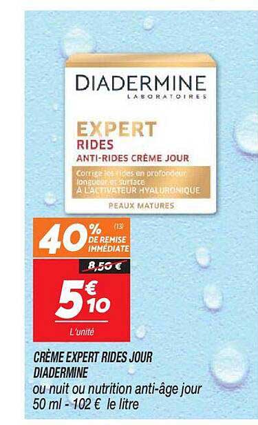 crème expert rides jour diadermine
