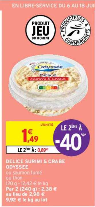 Délice Surimi & Crabe Odyssée