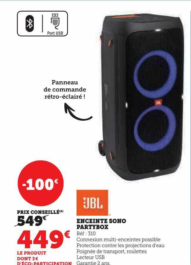 Enceinte Sono Party Box Jbl