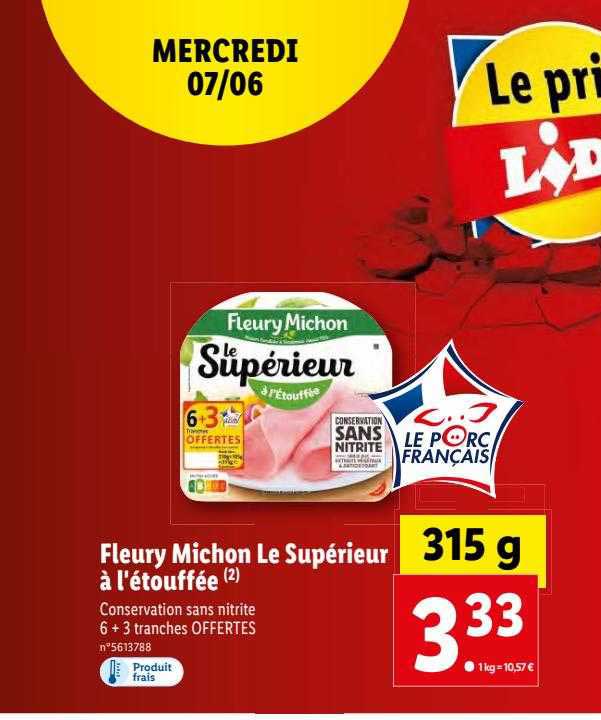 fleury michon le supérieur à l'étouffée