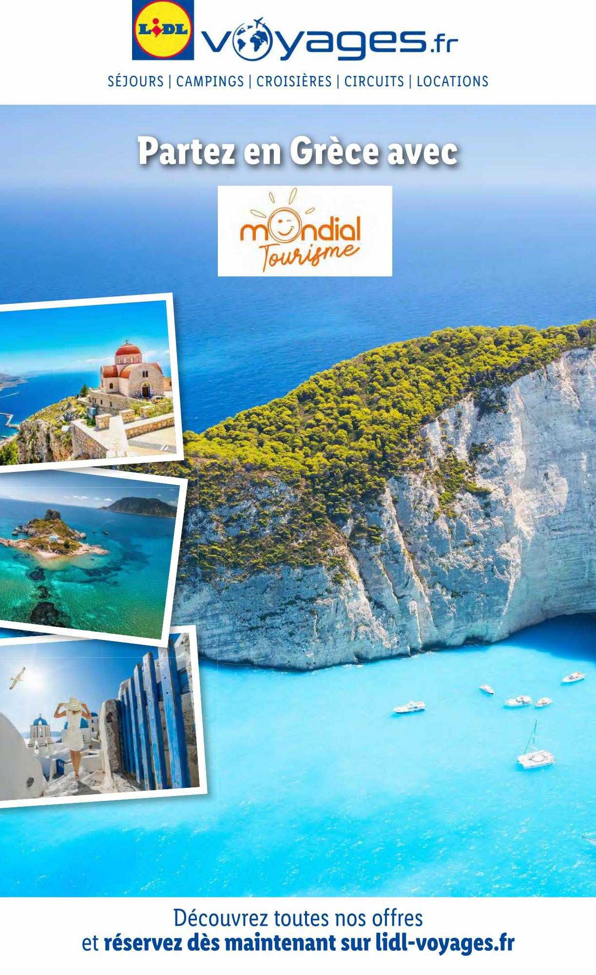 grèce avec mondial tourisme