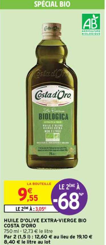 huile d'olive extra-vierge bio costa d'oro
