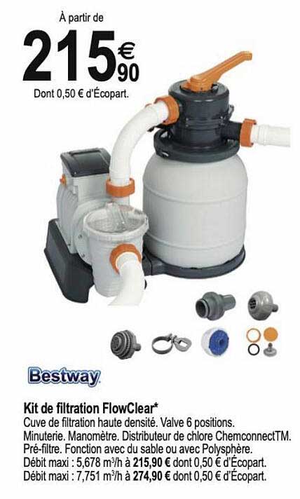 kit de filtration flowclear bestway